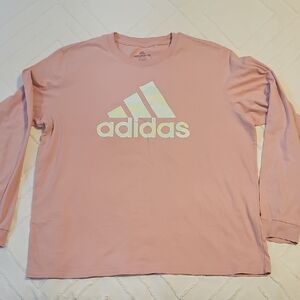 Adidas Light Pink Crewneck Top Womens XL